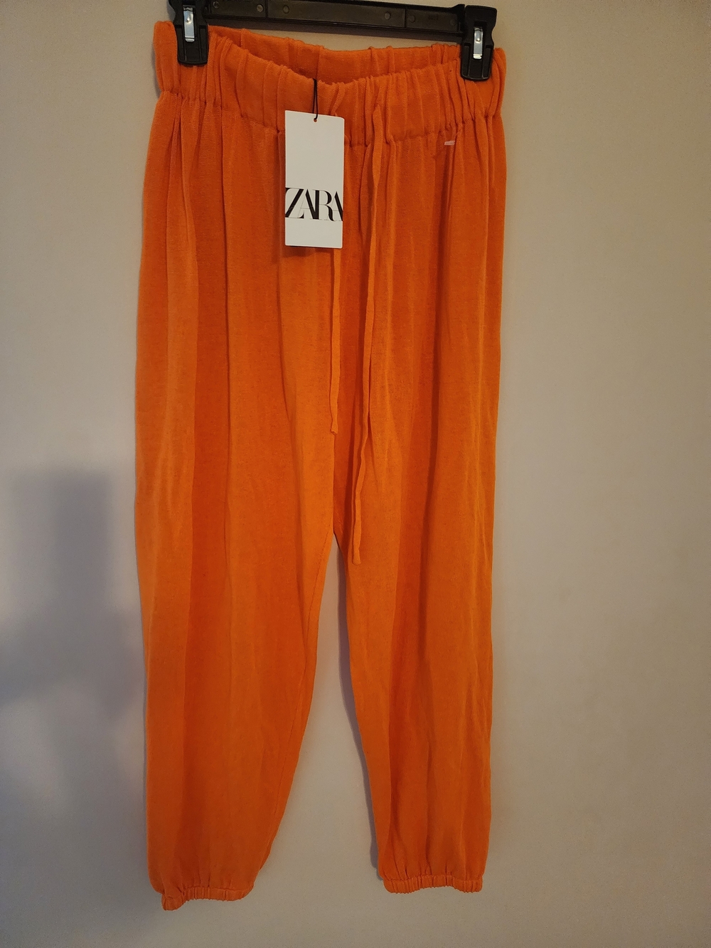 Zara  Women Orange Drawstring Pants